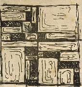 Theo van Doesburg Study for Stained-Glass Composition III painting